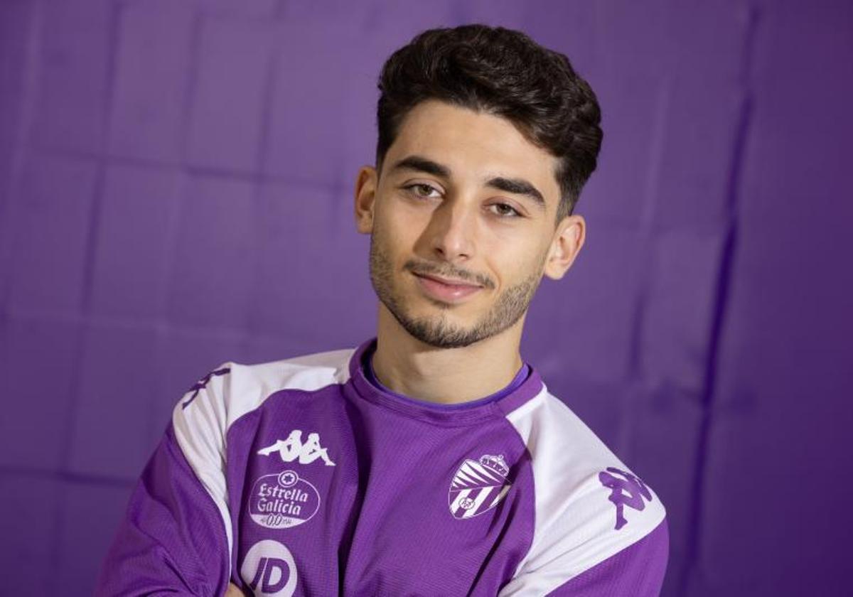 Raúl Moro, este martes, en el interior del estadio José Zorrilla
