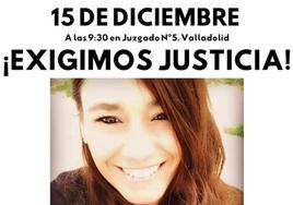 Cartel que llama a acudir a los juzgados coincidiendo con la declaración de Óscar S.