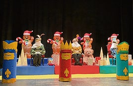 Recibimiento de los Reyes Magos de Oriente.