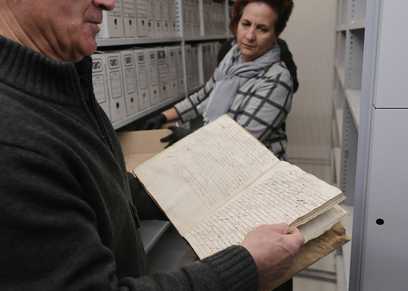 El Archivo Diocesano de Palencia va completando su mudanza