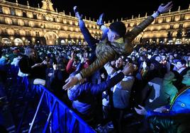 El ambiente en la Plaza Mayor de Salamanca.