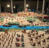 El belén de la Diputación crece y alcanza los 7.000 playmobil