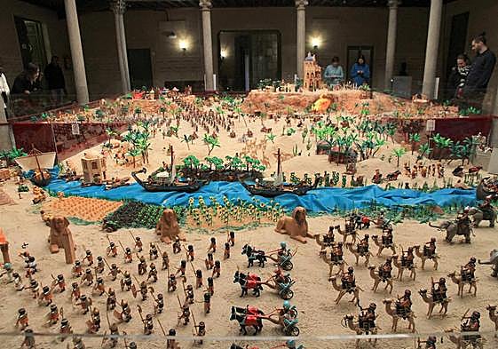 Parte del belén destinado al antiguo Egipto.