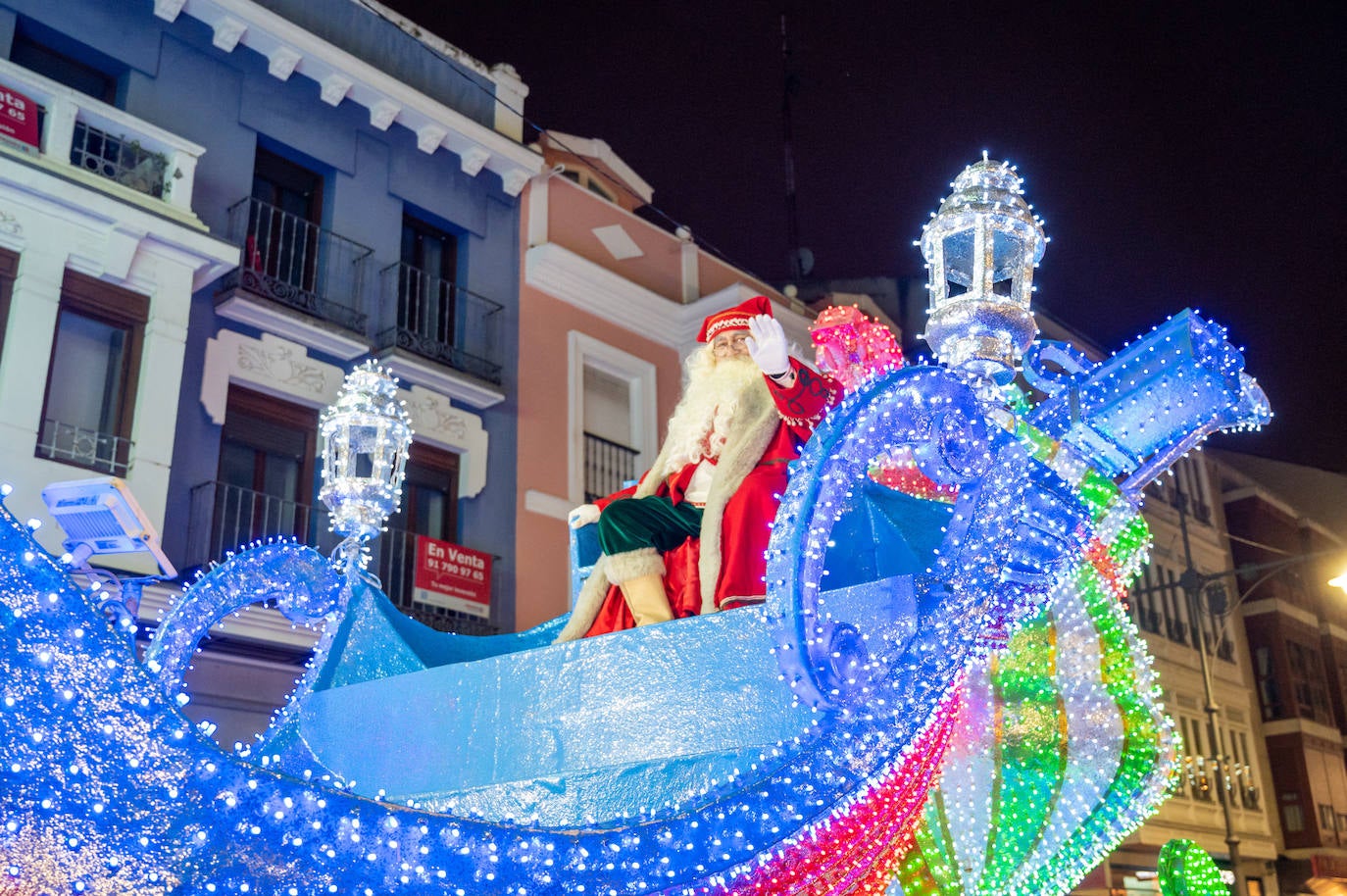 Papá Noel llena las calles de Palencia