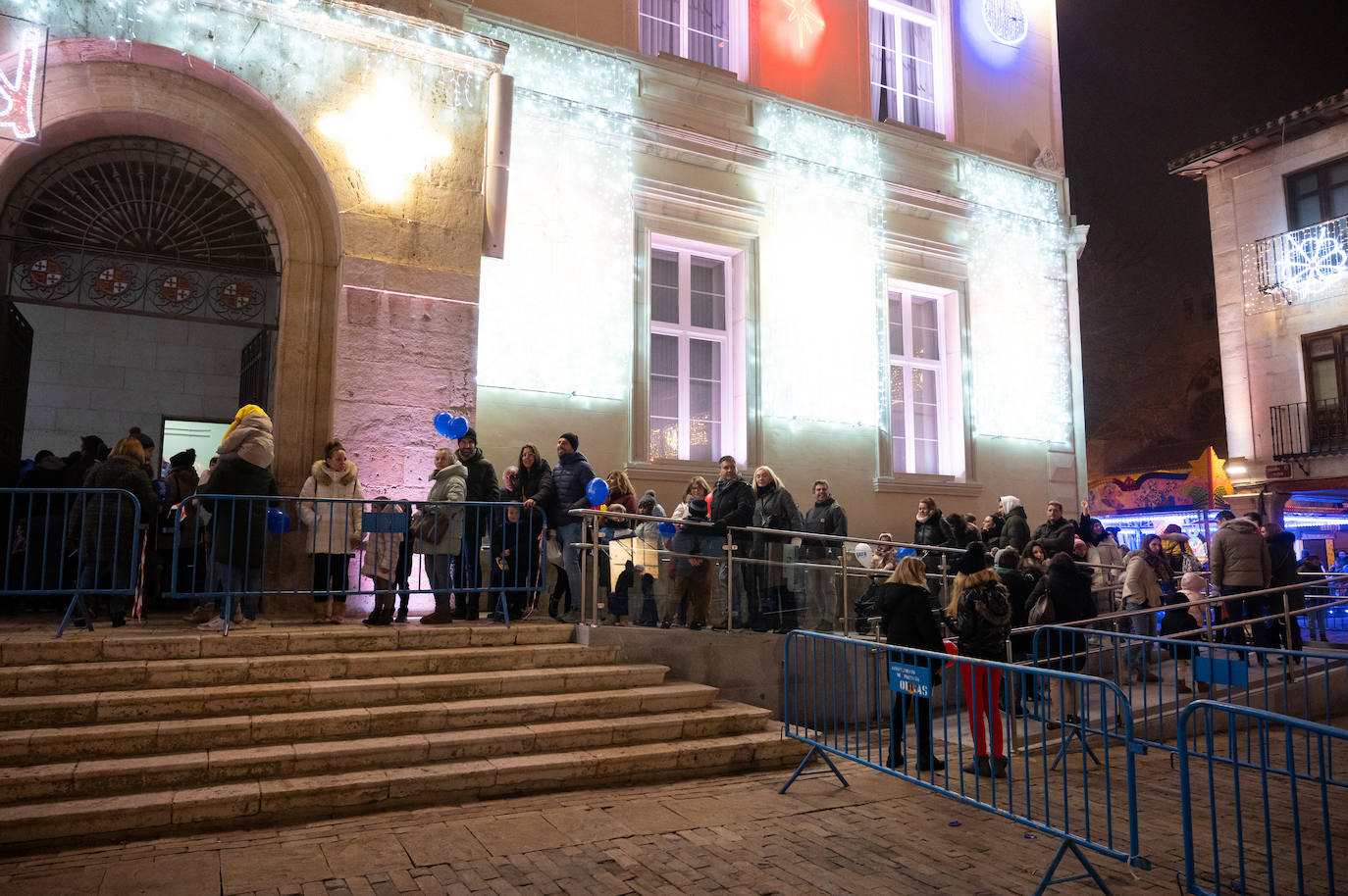 Papá Noel llena las calles de Palencia