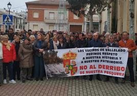 Un momento de la protesta.