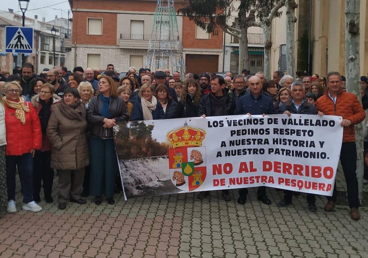 Un momento de la protesta.