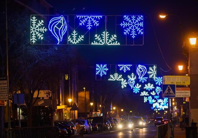 Las luces de Navidad sustitutas de Tordesillas.