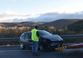 Colisión múltiple en la A-67 en Palencia