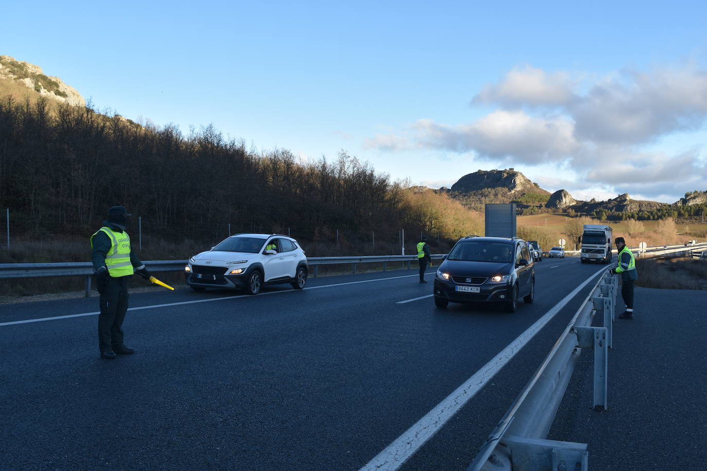 Colisión múltiple en la A-67 en Palencia