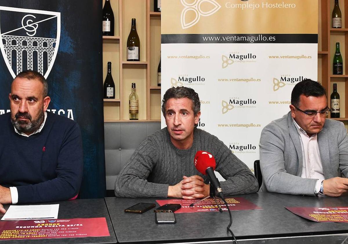 uan Carlos Renedo, Agustín Cuenca y Fernando de Frutos, durante la rueda de prensa de balance de la temporada.