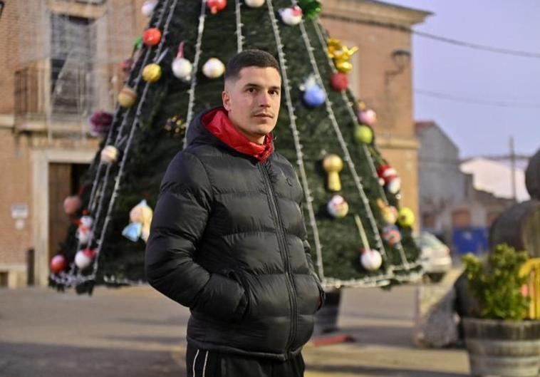 Iván Rochas, uno de los pocos afortunados de Valladolid con el premio gordo de Navidad.