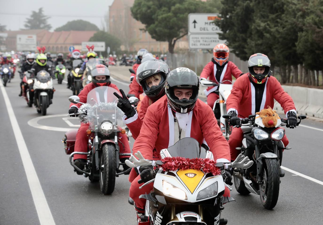 La &#039;Papanoleada&#039; motera de Valladolid, en imágenes