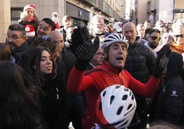 Tradicional Carrera del Pavo el día de Navidad en Segovia