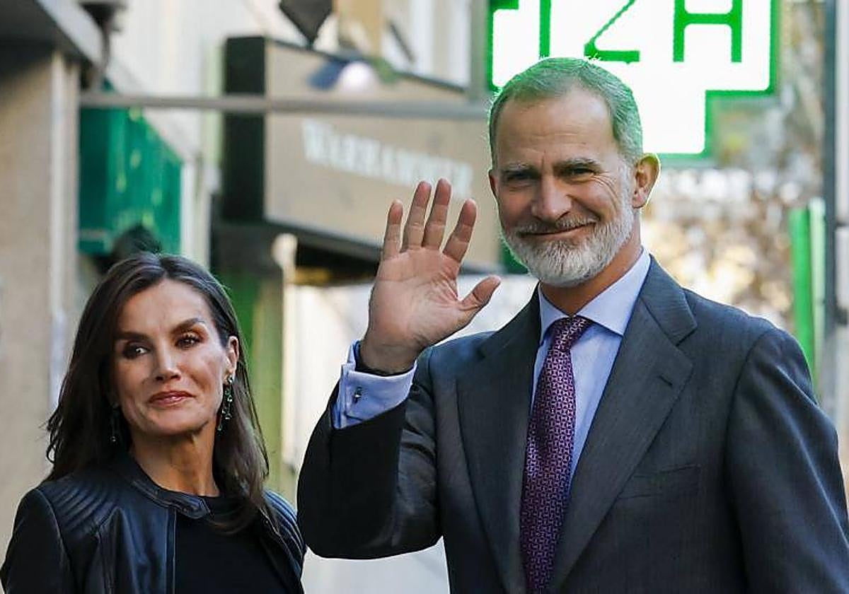 Los reyes Felipe y Letizia, el pasado día 20 de diciembre.