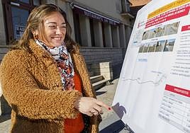 La consejera de Movilidad, María González, en su última visita a la provincia de Segovia.