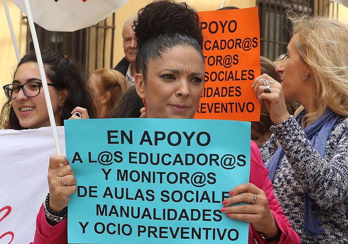 Una de las protestas para reclamar el aumento del precio a percibir por kilómetro recorrido.