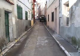 Calle Rosario de Cuéllar, una de las vías que se pavimentará en 2024.