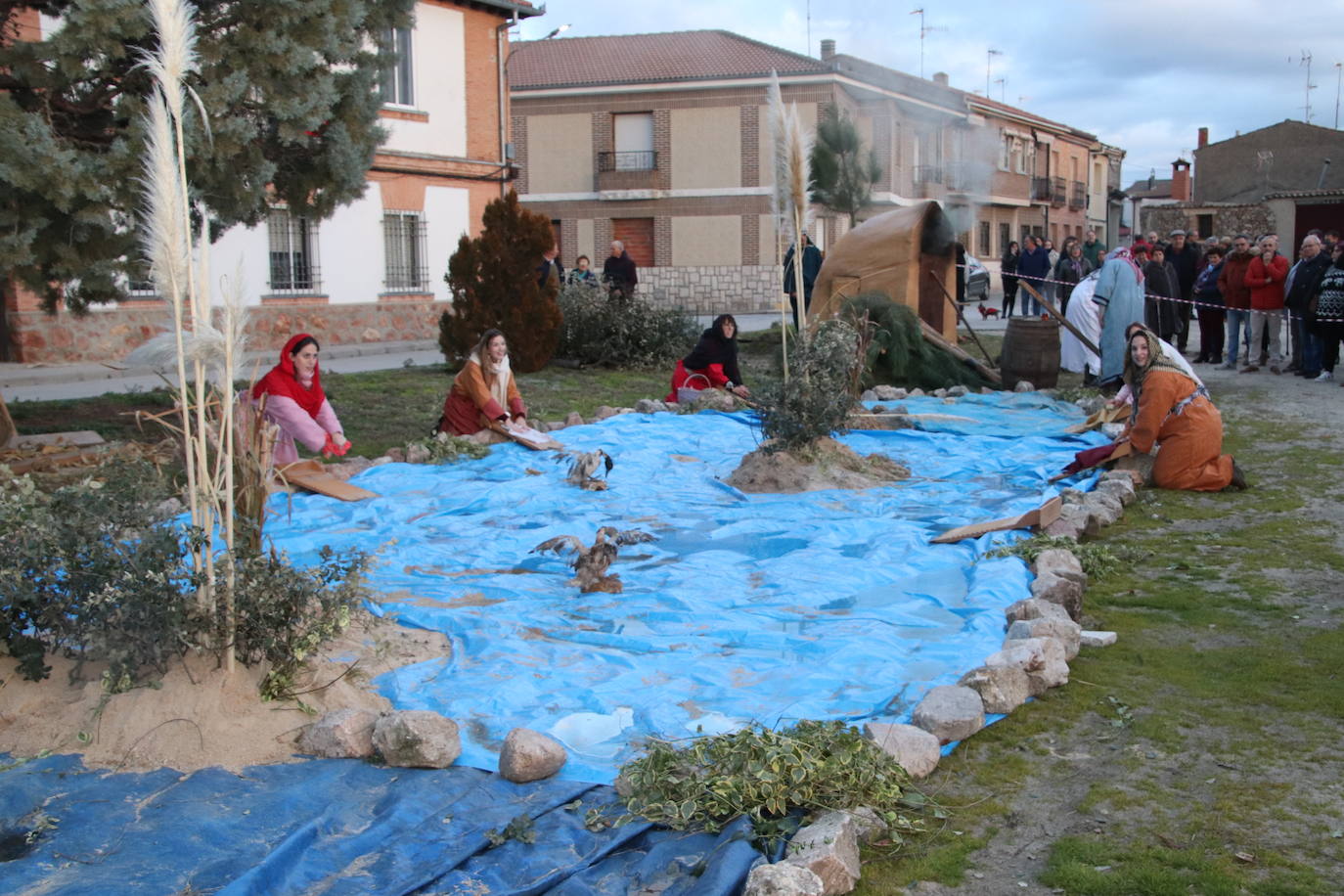 El belén viviente de Zarzuela del Pinar, en imágenes