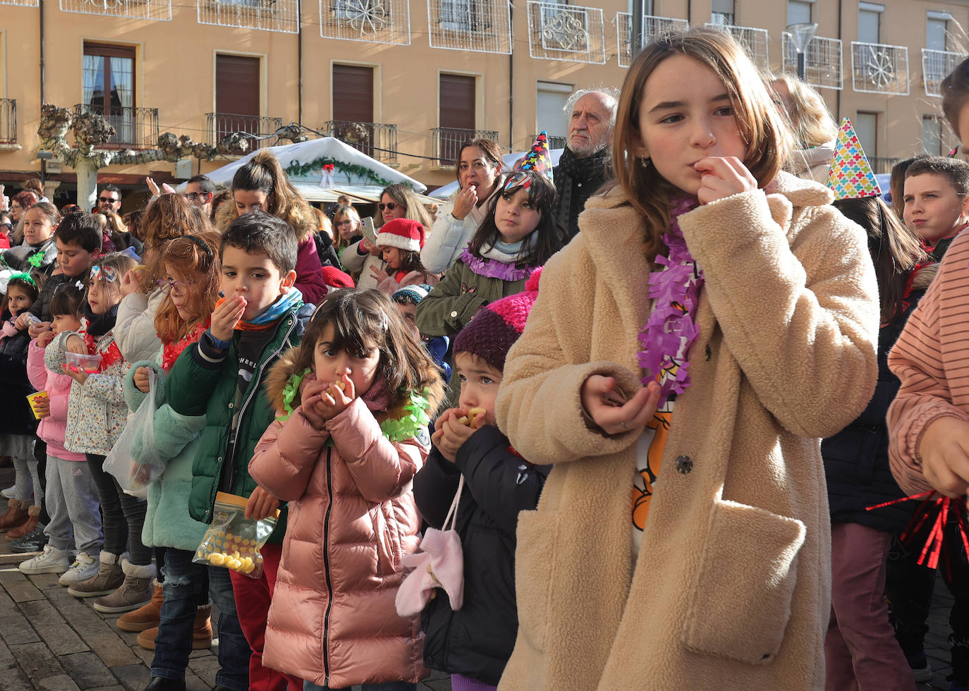 Los niños adelantan la Nochevieja en Palencia