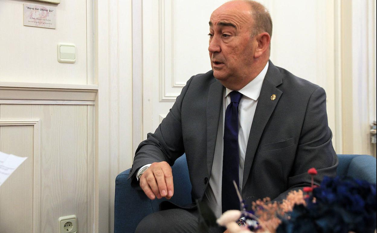 Miguel Ángel de Vicente, presidente de la Diputación de Segovia, en una reciente entrevista con El Norte. 