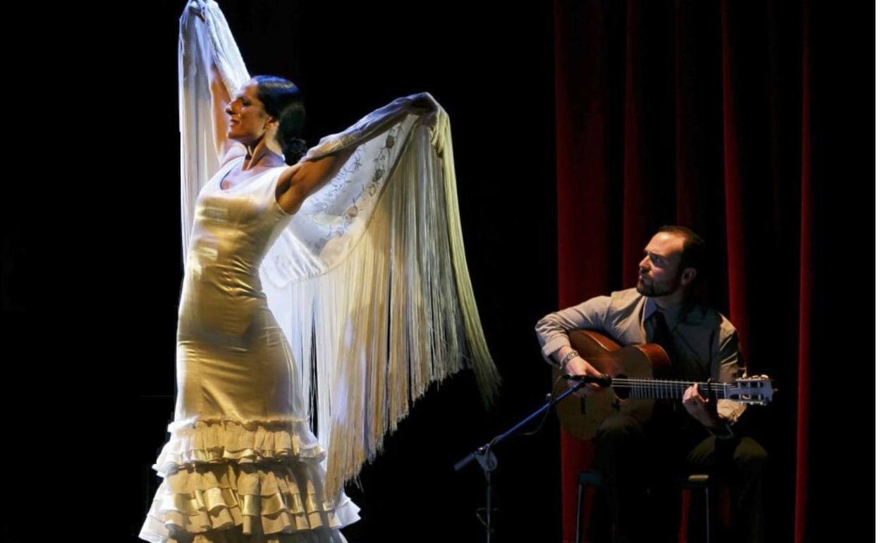 Mercedes Ruiz, durante una actuación. 