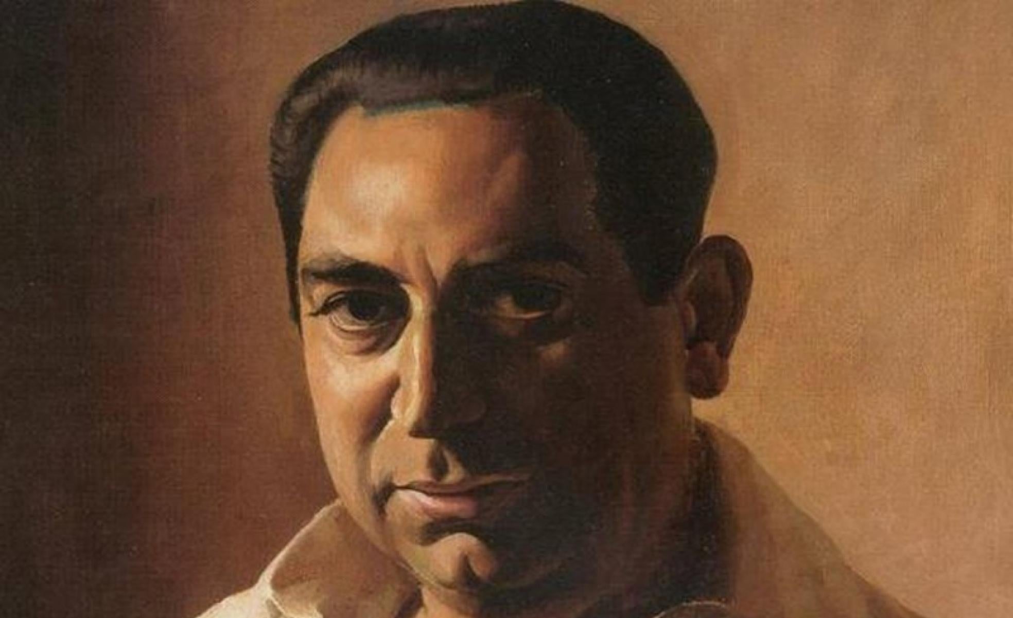 Retrato de Mariano de Cossío realizado por Cristobal Hall en 1925.