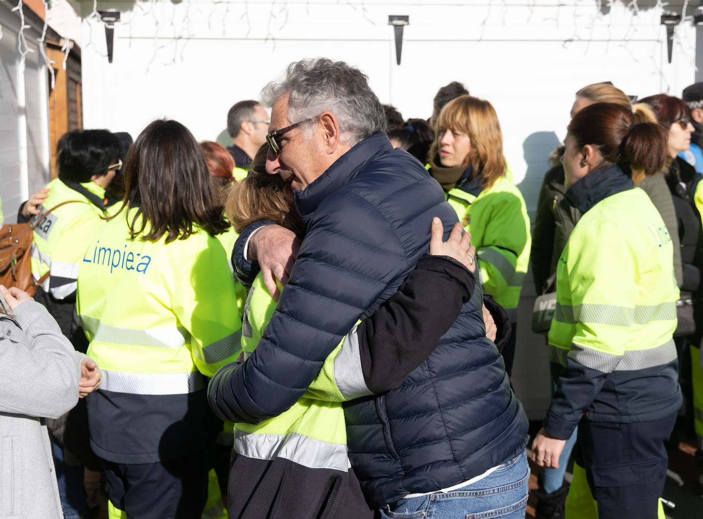 Fotos: Minuto de silencio en honor al trabajador municipal fallecido en Valladolid