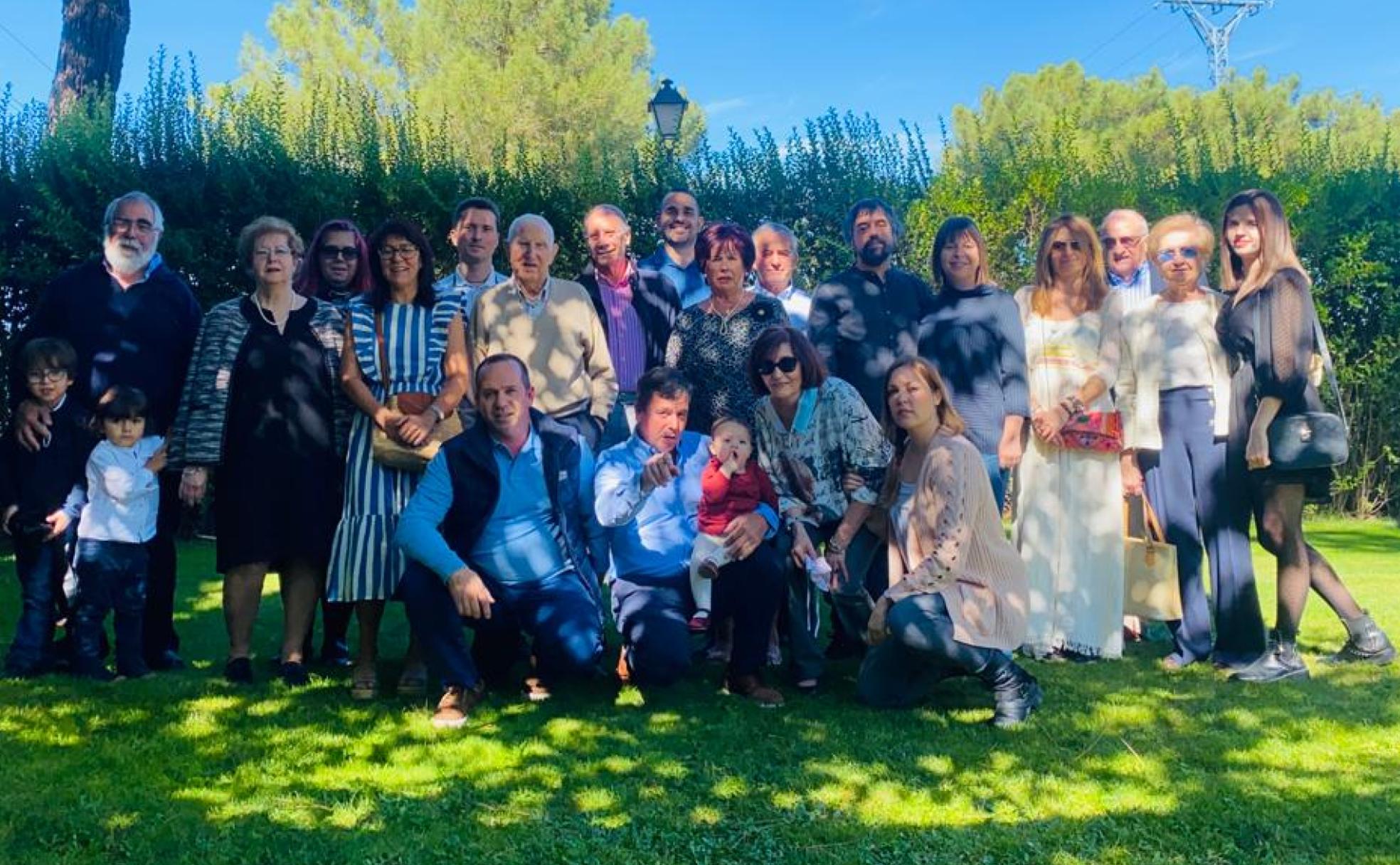 Siridio García y su familia durante la celebración de su 101 cumpleaños.