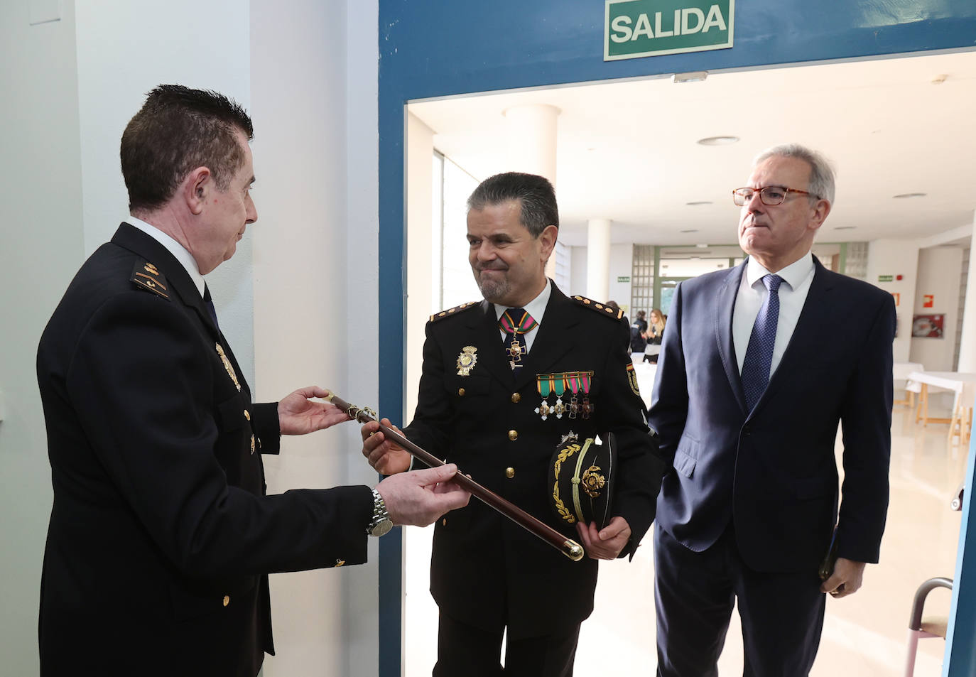 Acto para celebrar los 199 años de historia de la Policía Nacional de Palencia, este viernes.