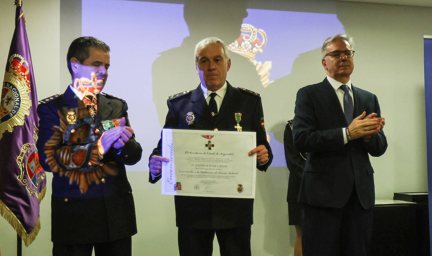 Acto para celebrar los 199 años de historia de la Policía Nacional de Palencia, este viernes.