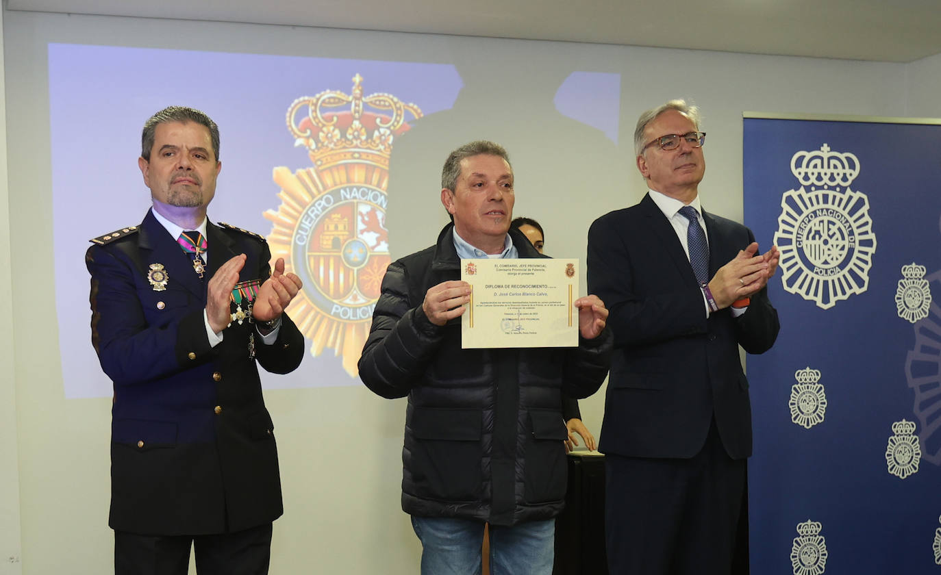 Acto para celebrar los 199 años de historia de la Policía Nacional de Palencia, este viernes.