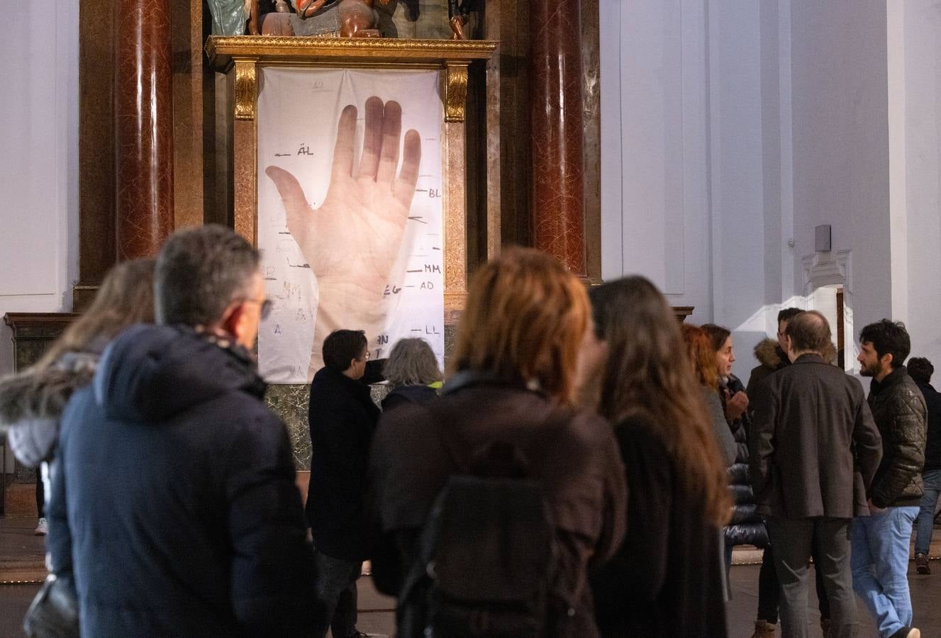 Fotos: Néxodos expone su trabajo a iglesia de Las Francesas