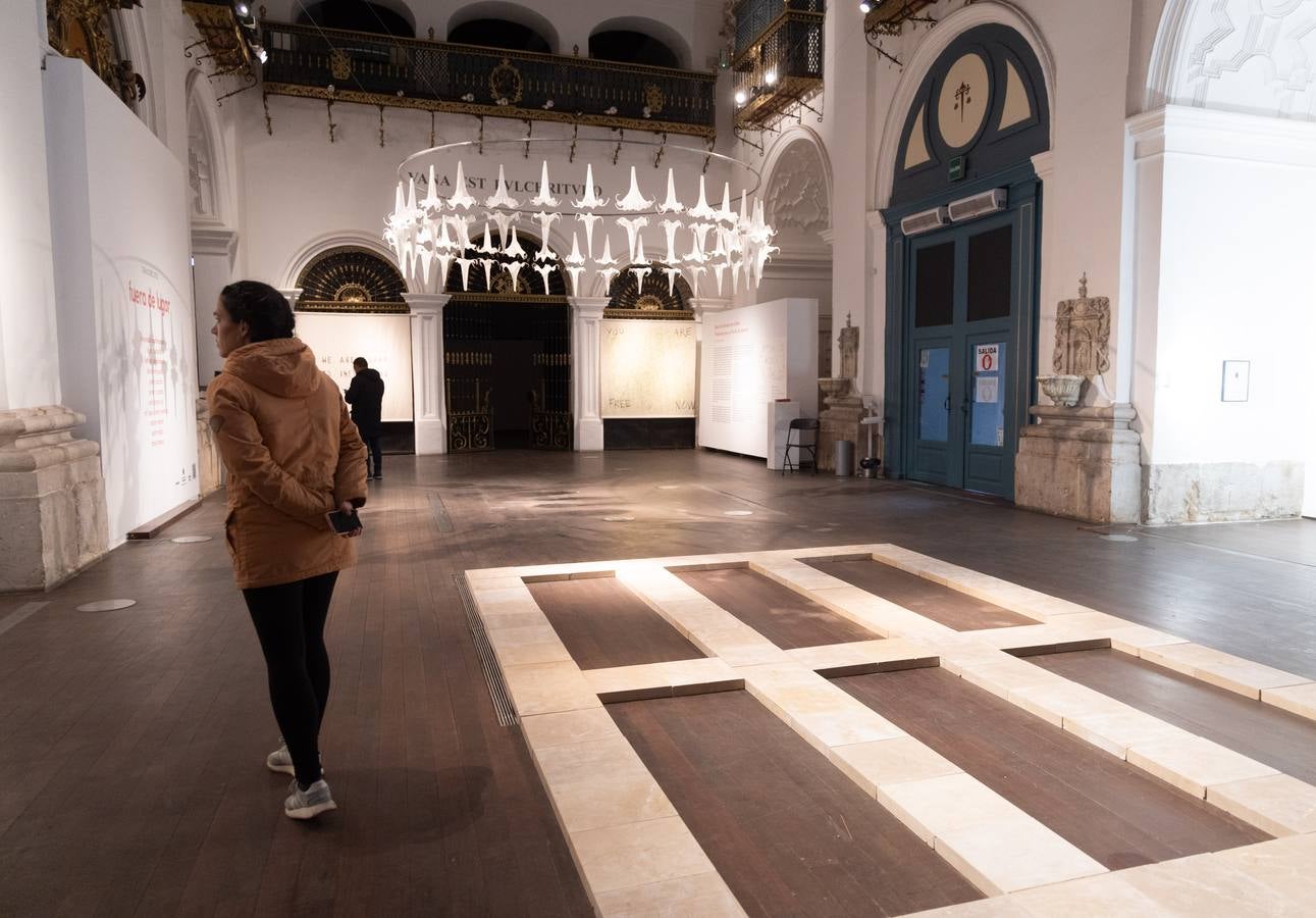 Fotos: Néxodos expone su trabajo a iglesia de Las Francesas