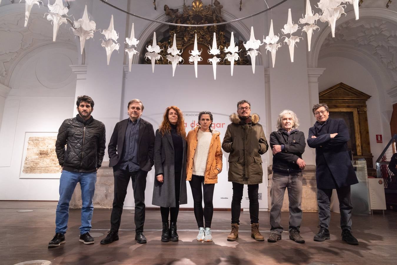 Fotos: Néxodos expone su trabajo a iglesia de Las Francesas