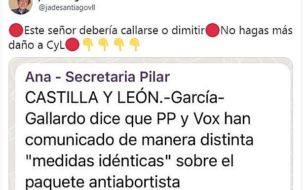 Santiago-Juárez: García Gallardo «debería callarse o dimitir»