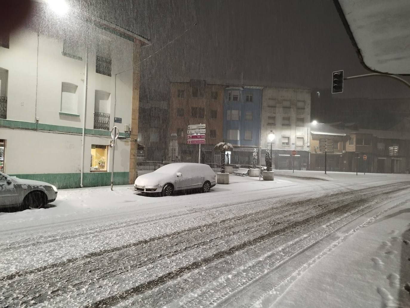 Fotos: La nieve en Guardo, este miércoles 18 de enero