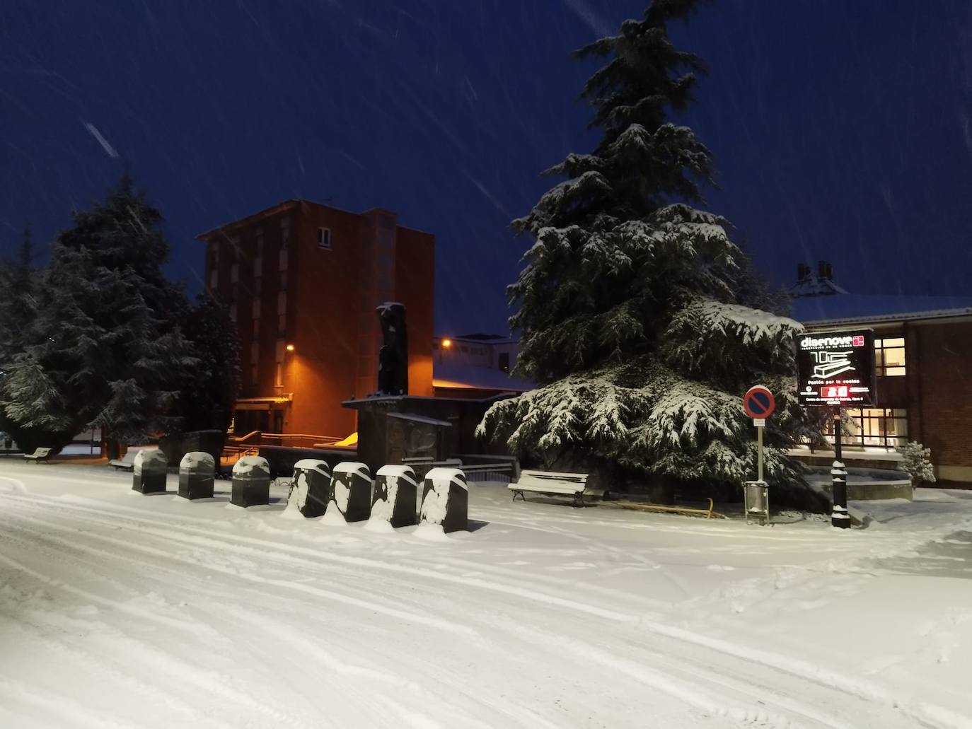 Fotos: La nieve en Guardo, este miércoles 18 de enero