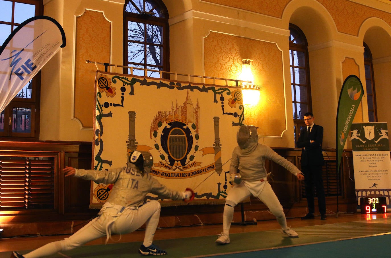 Copa del mundo de sable femenino en Segovia. 