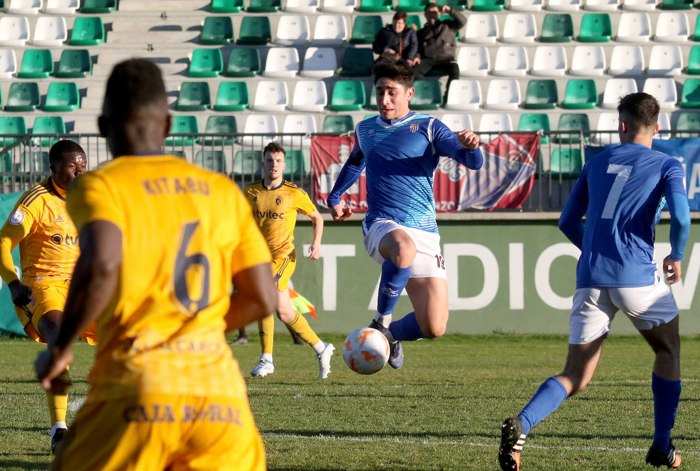 Partido entre el Unami y la Ponferradina en La Albuera