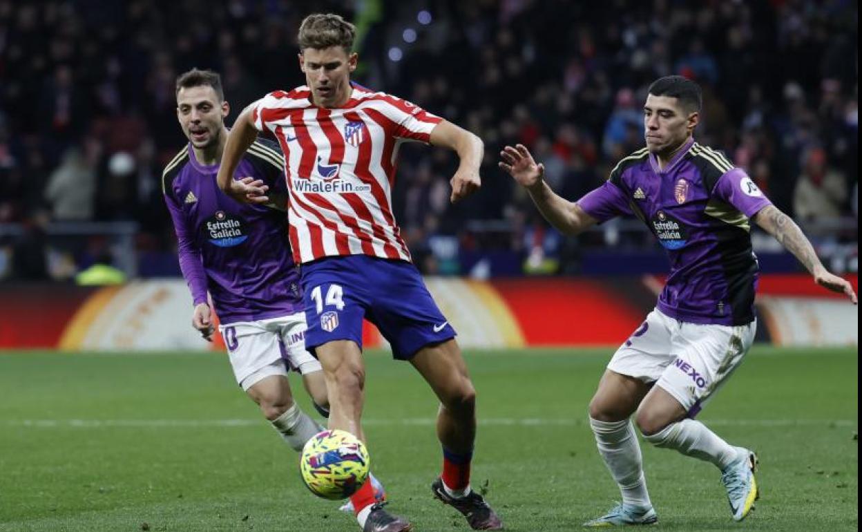 Marcos Llorente, en el reciente choque liguero ante el Valladolid. 