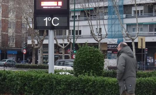 Nuevo termómetro público en el Paseo de Zorrilla. 