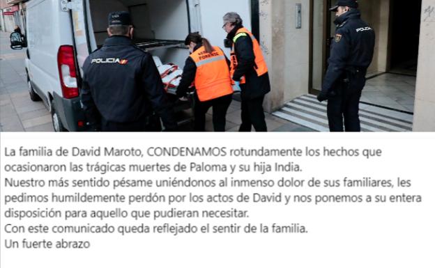 La familia del presunto asesino se une al dolor por Paloma e India: «Pedimos perdón por los actos de David»