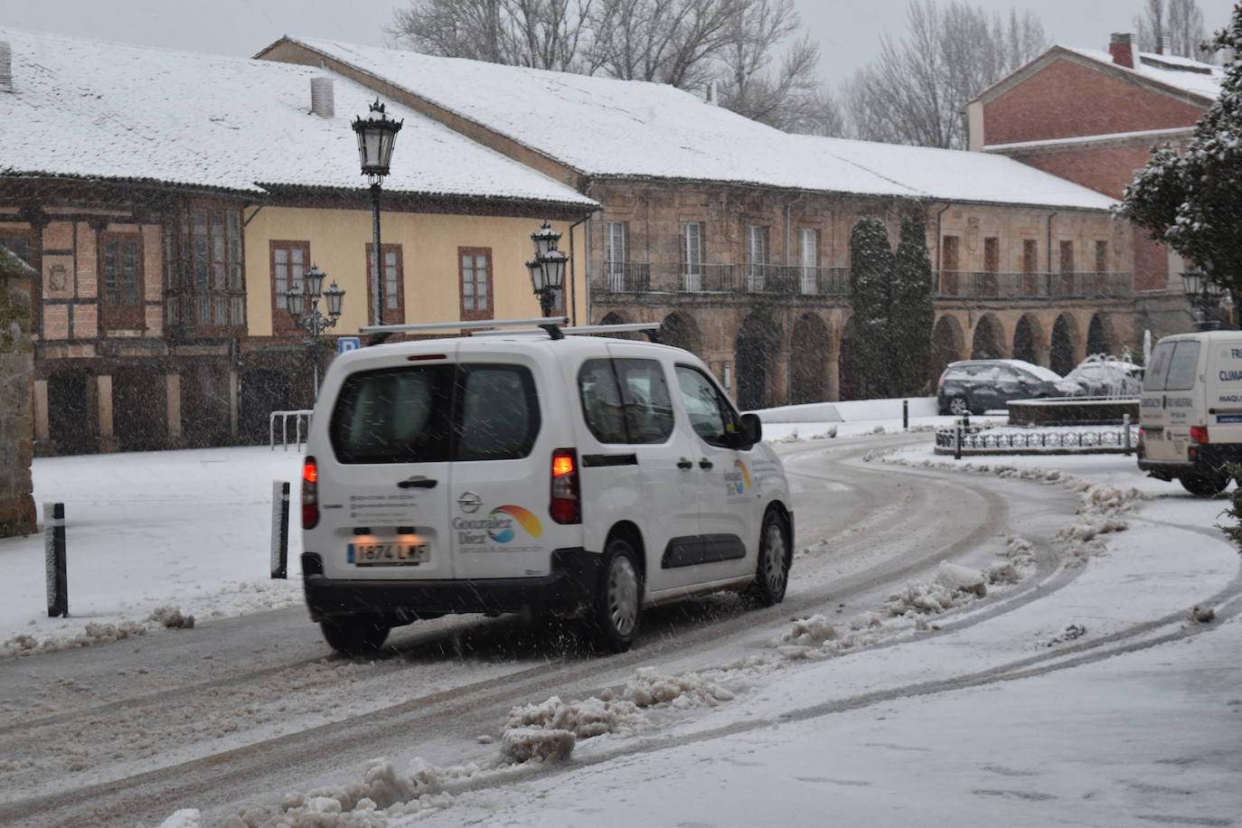 Fotos: Segunda nevada en 2023 en la provincia de Palencia