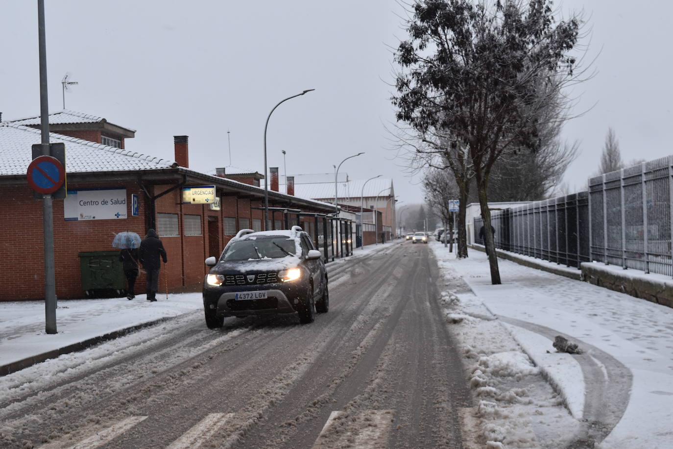 Fotos: Segunda nevada en 2023 en la provincia de Palencia