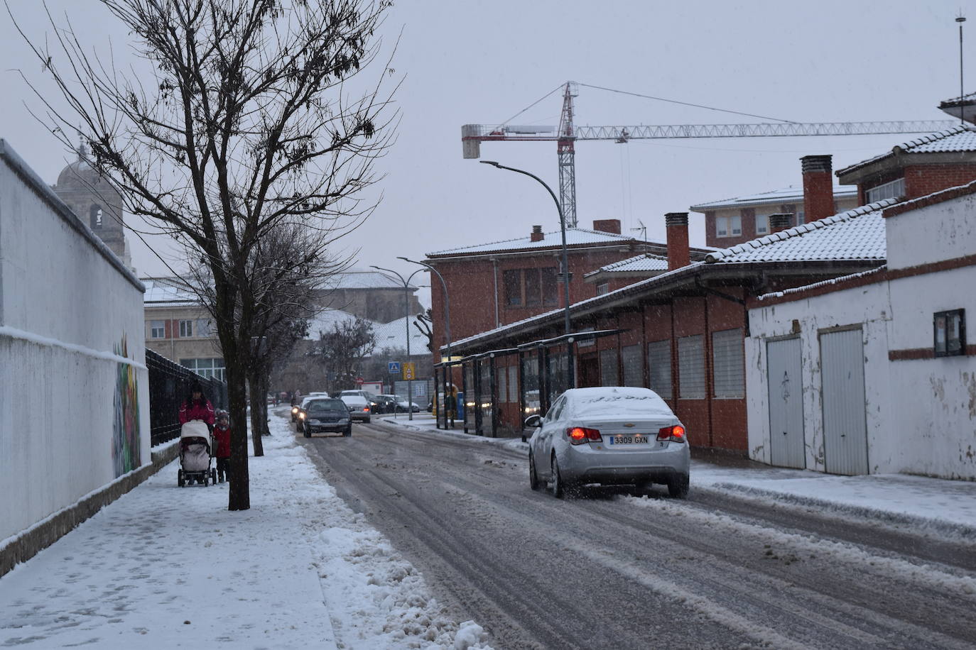 Fotos: Segunda nevada en 2023 en la provincia de Palencia