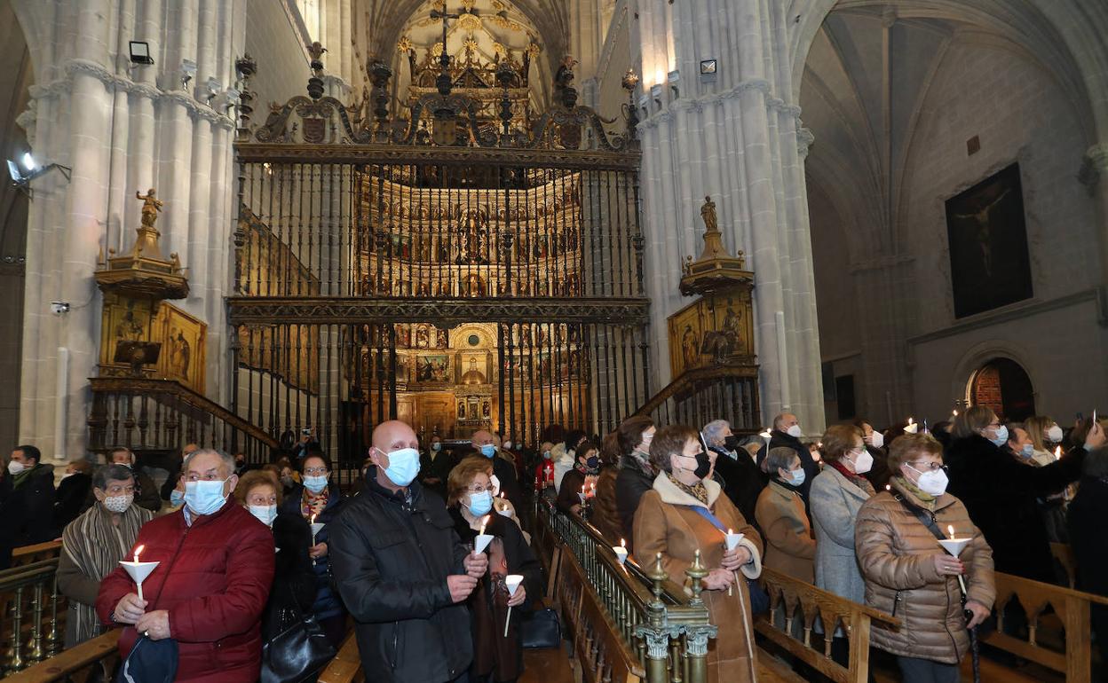 Misa por la patrona en la Catedral, el 2 de febrero del año pasado. 