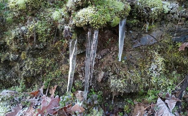 Carámbanos en El Bierzo.