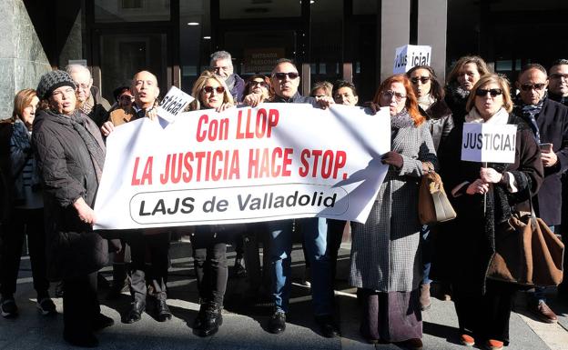 La primera semana de huelga de los letrados aplaza cuatro de cada cinco juicios en Valladolid