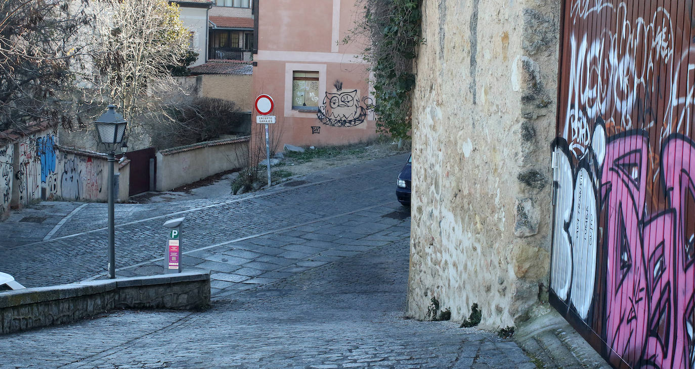 Pintadas por las calles de Segovia. 